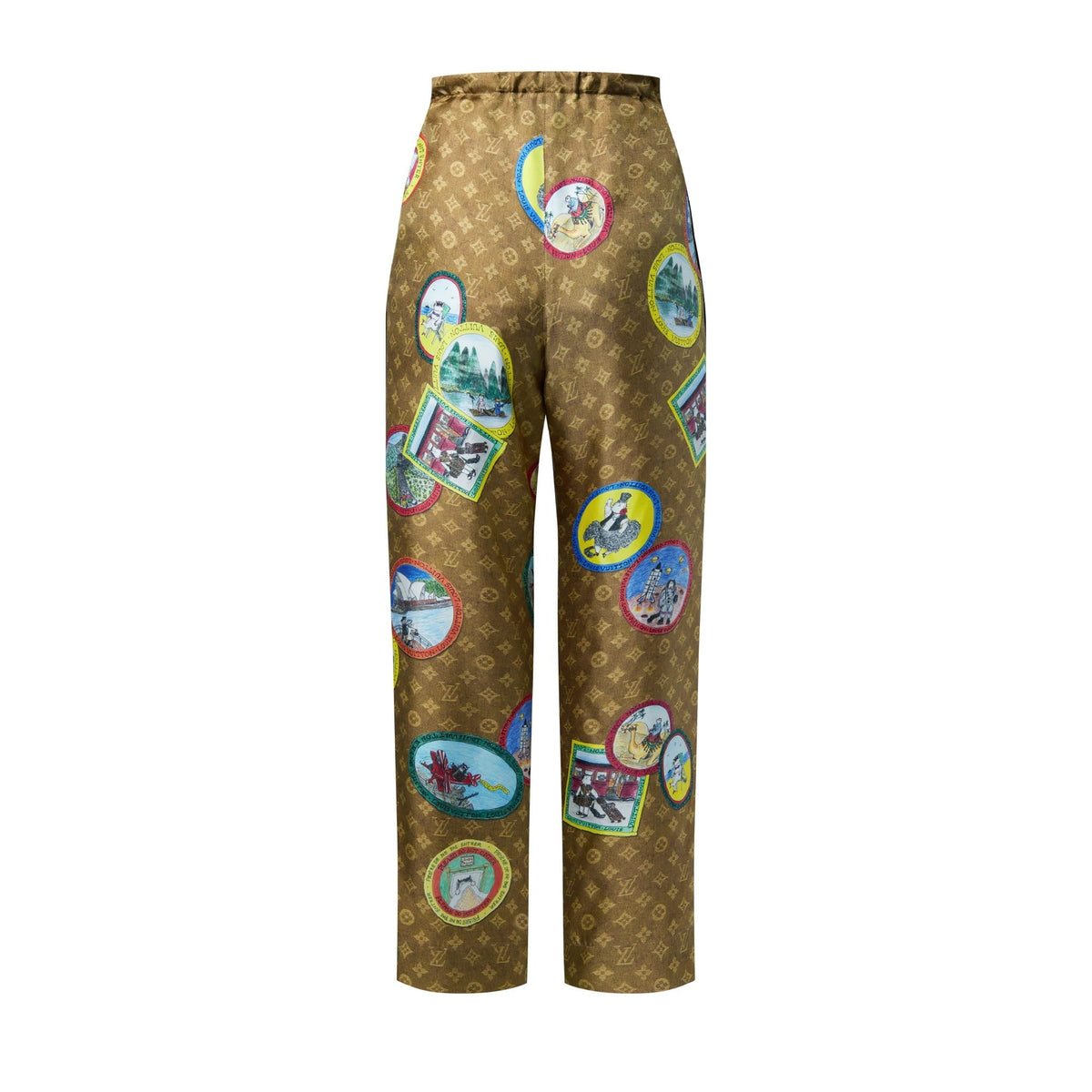 Monogram Cat Stamp Pajama Pants