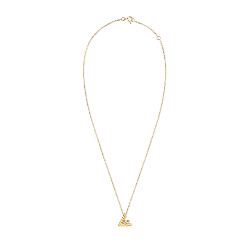 LV Volt One Small Pendant, Yellow Gold And Diamond