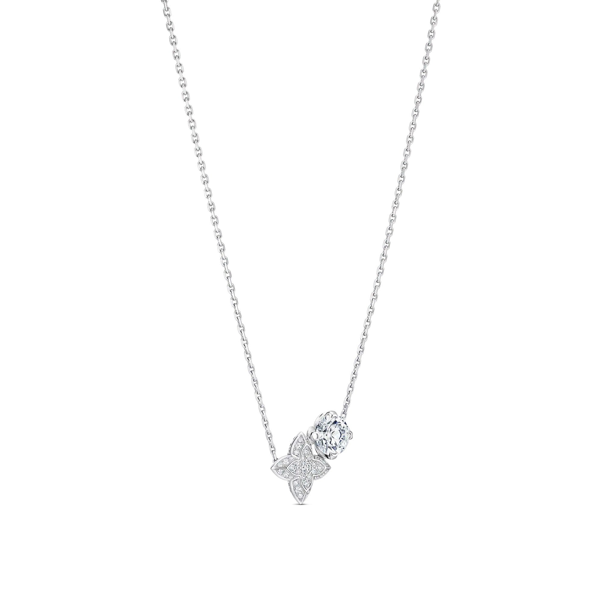 LV Diamonds Double Pendant, Round Brilliant cut