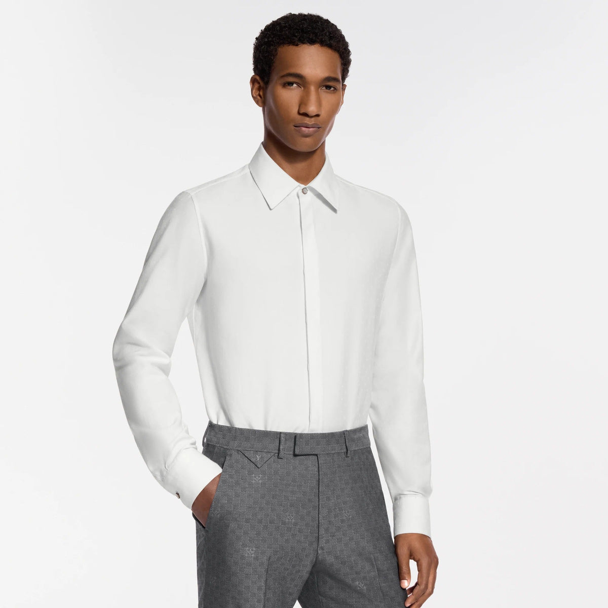 Monogram Long-Sleeved Evening Shirt