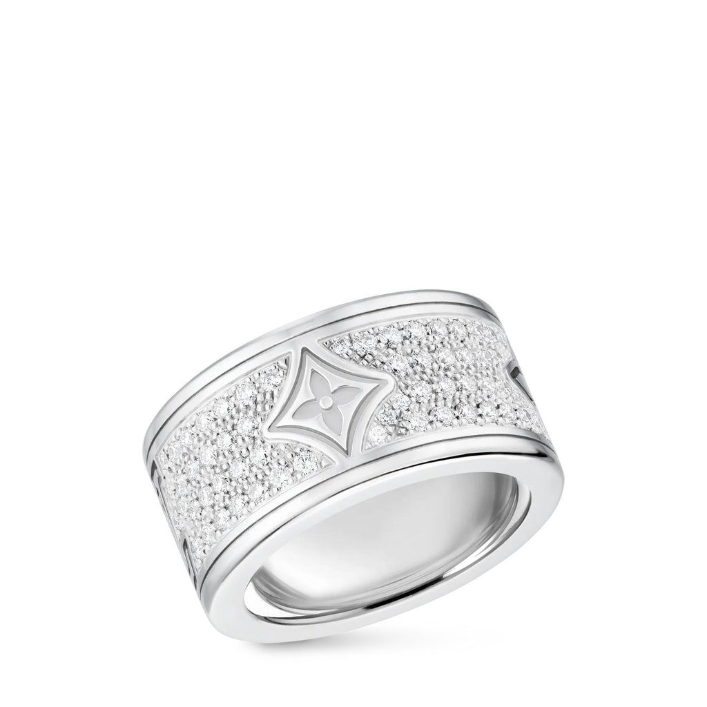 Les Gastons Vuitton Large Ring, White Gold and Diamonds