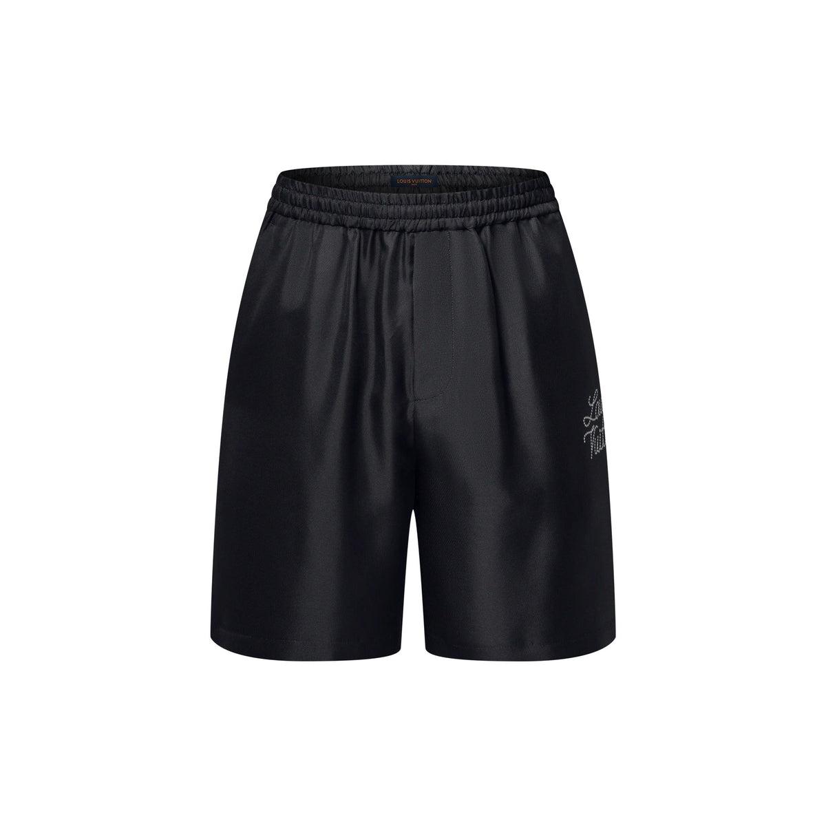 Printed Signature Silk Shorts