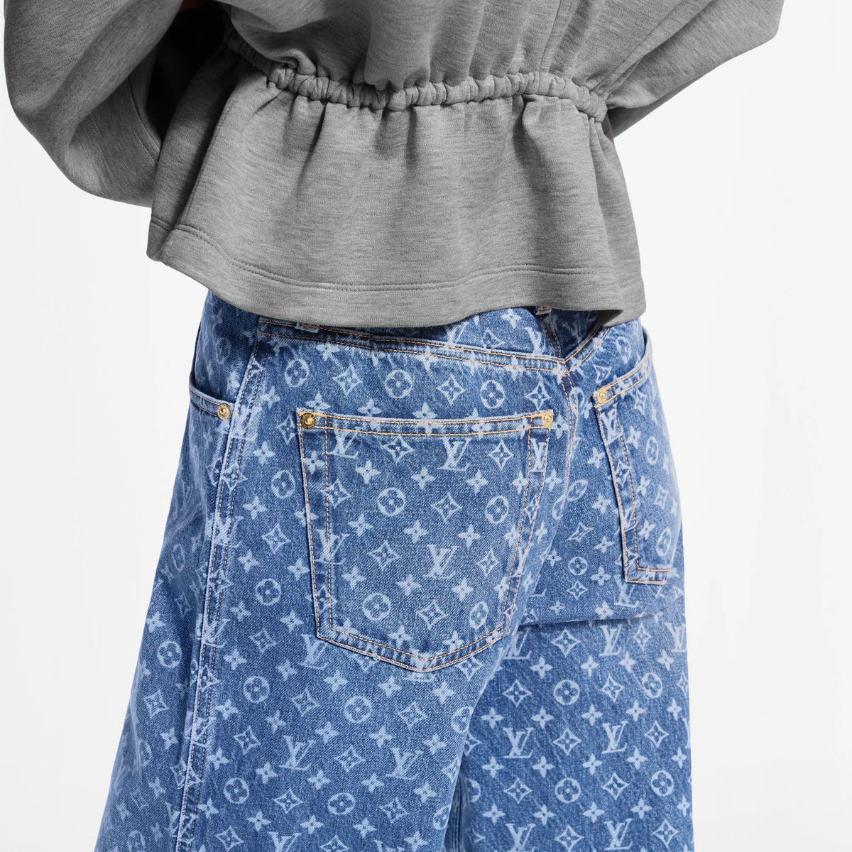 Monogram Flared Jeans