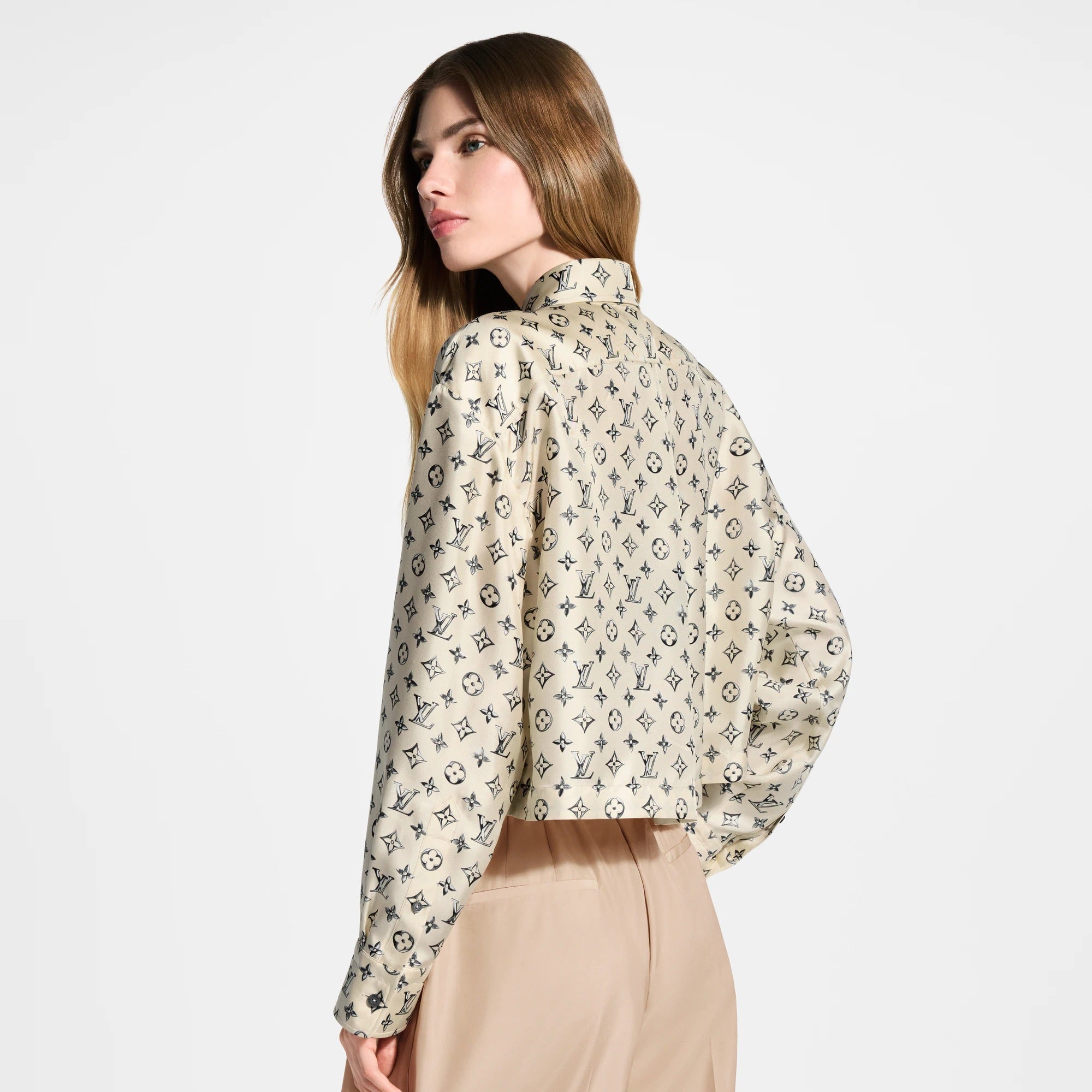 Cropped Buckle Up Shirt