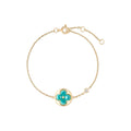 Color Blossom BB Sun Bracelet, Yellow Gold, Amazonite and Diamond