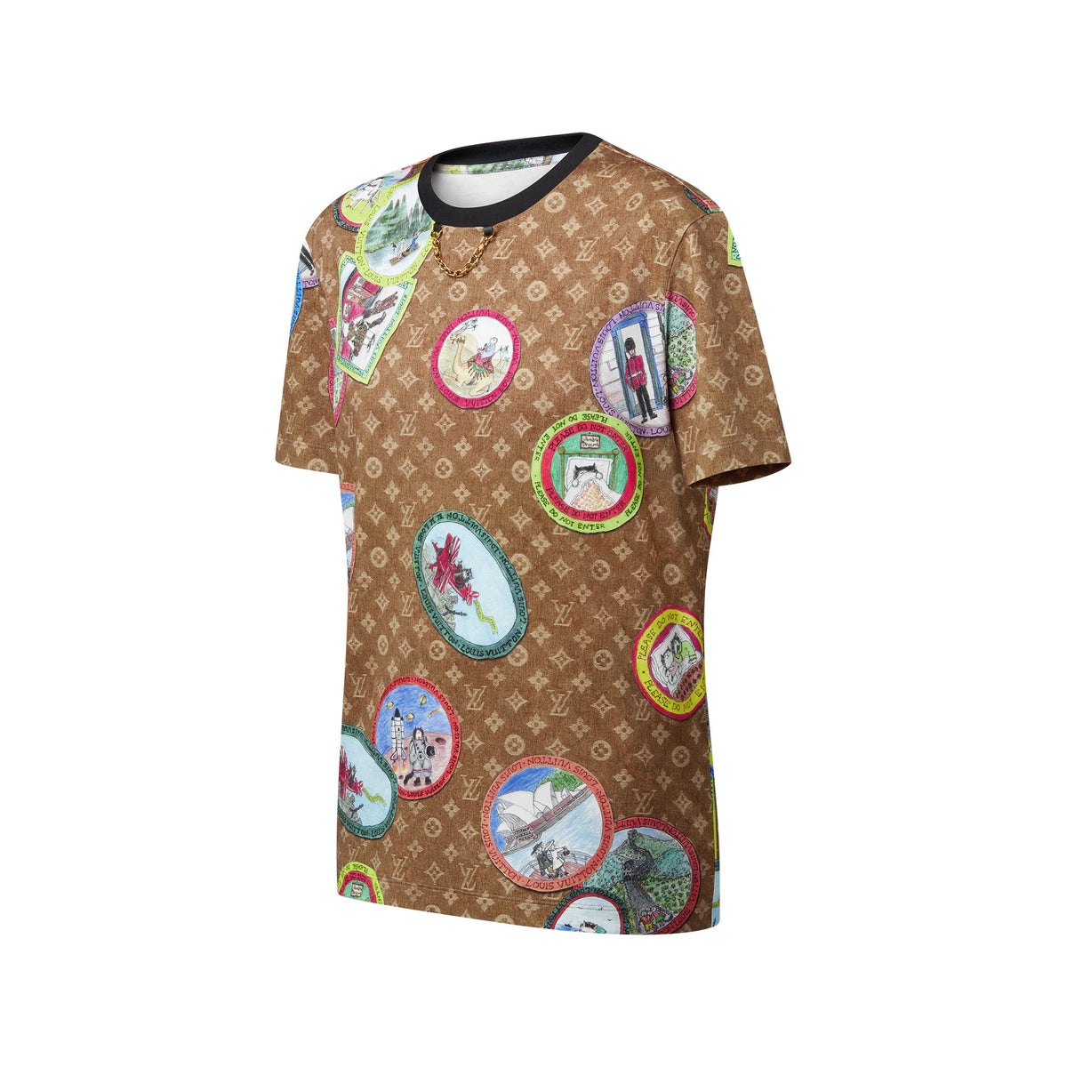 Monogram Cat Stamp T-Shirt