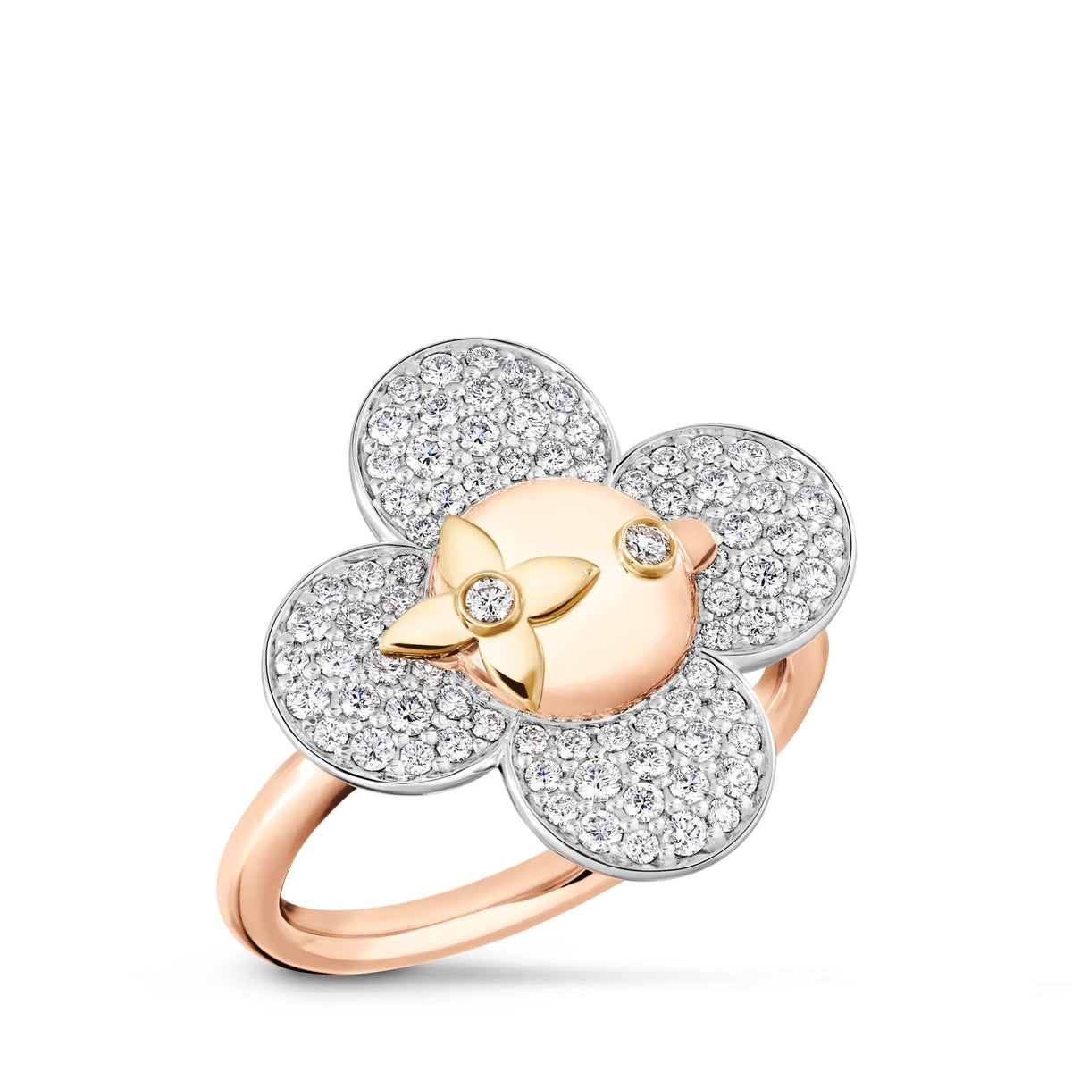Vivienne Ring, 3 Golds and Diamonds