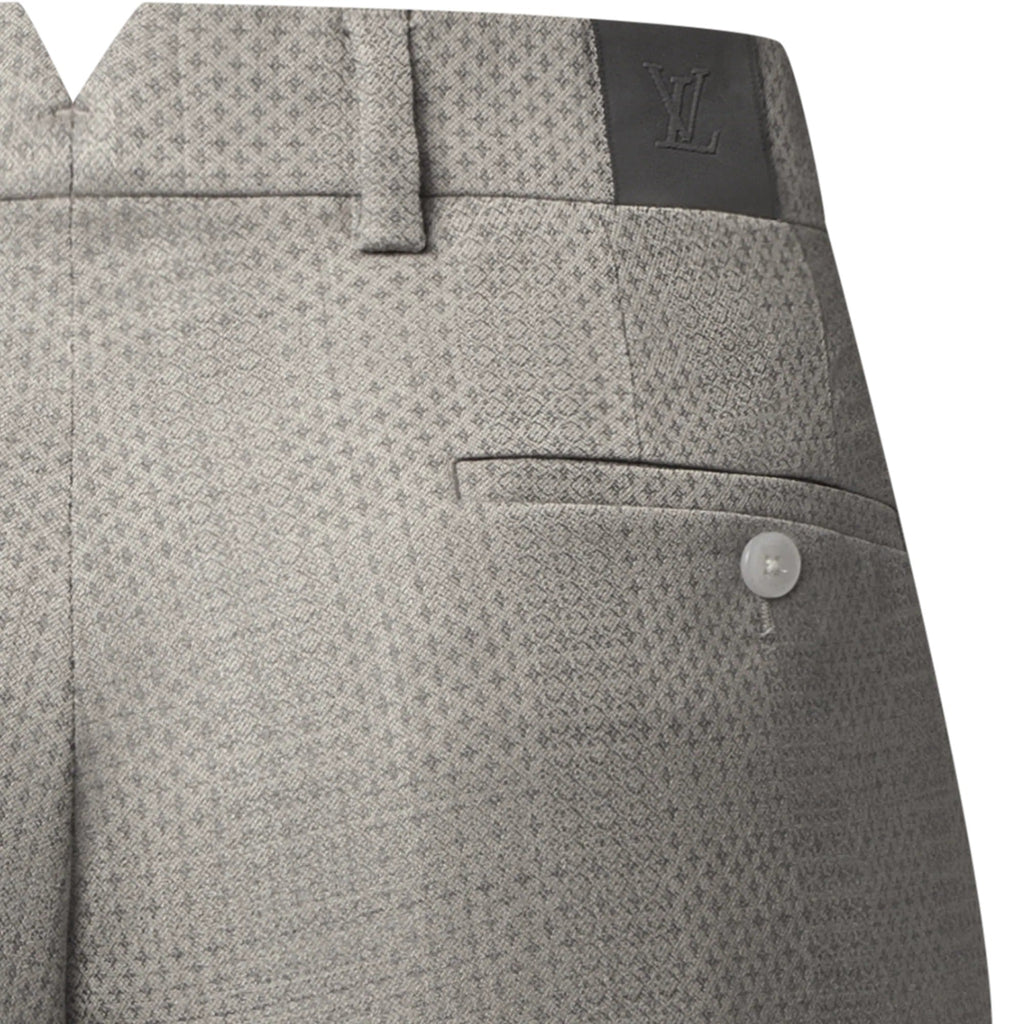 Damier Jacquard Cigarette Pants