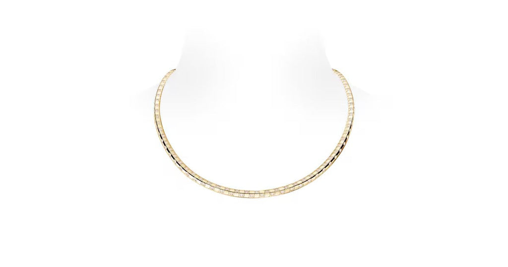 Le Damier de Louis Vuitton Medium Necklace, Yellow Gold and Diamonds - Long