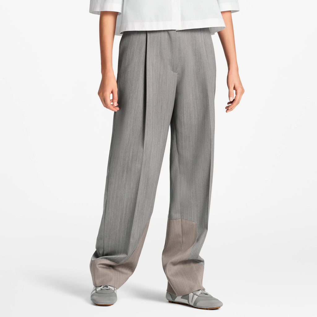Color-Blocked Tailored Pants