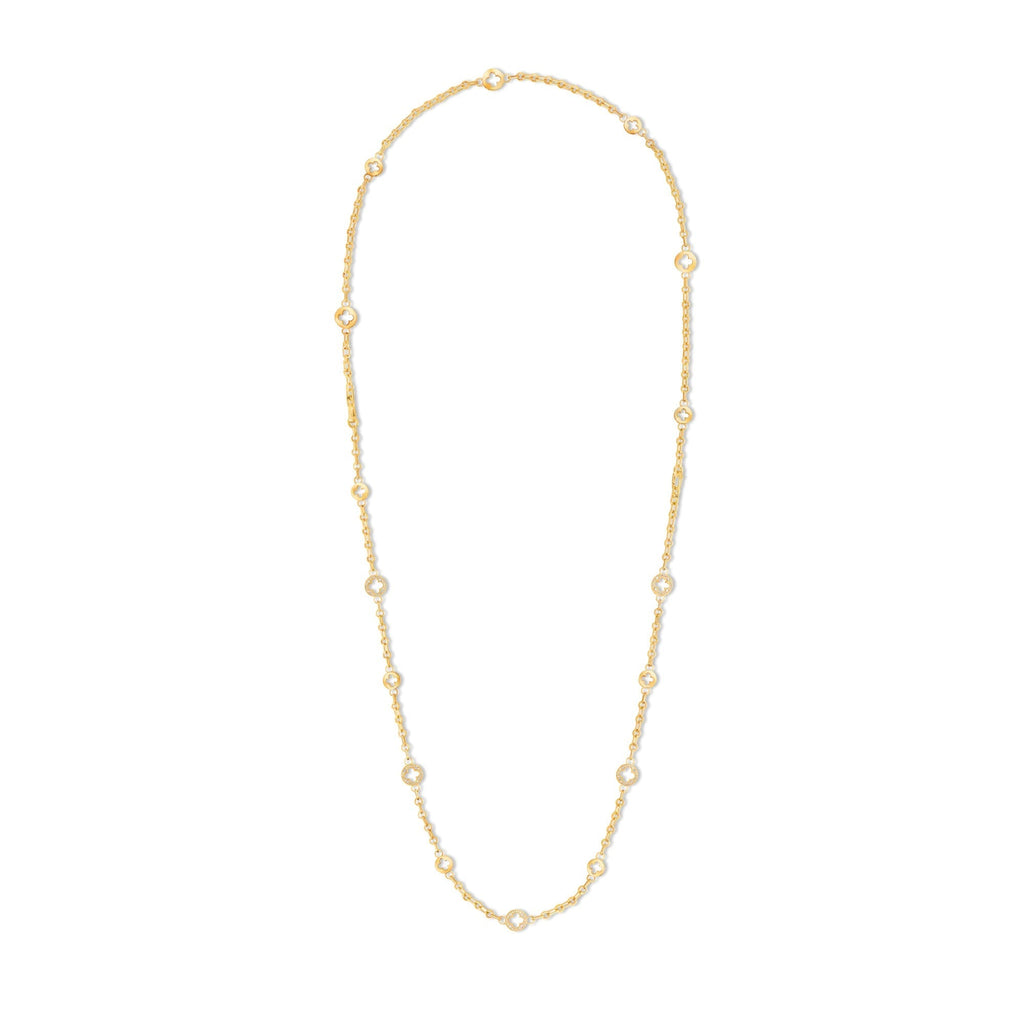 Empreinte Transformable Long Necklace, Yellow Gold and Diamonds