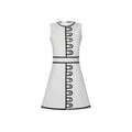Outline Print Mikado Dress