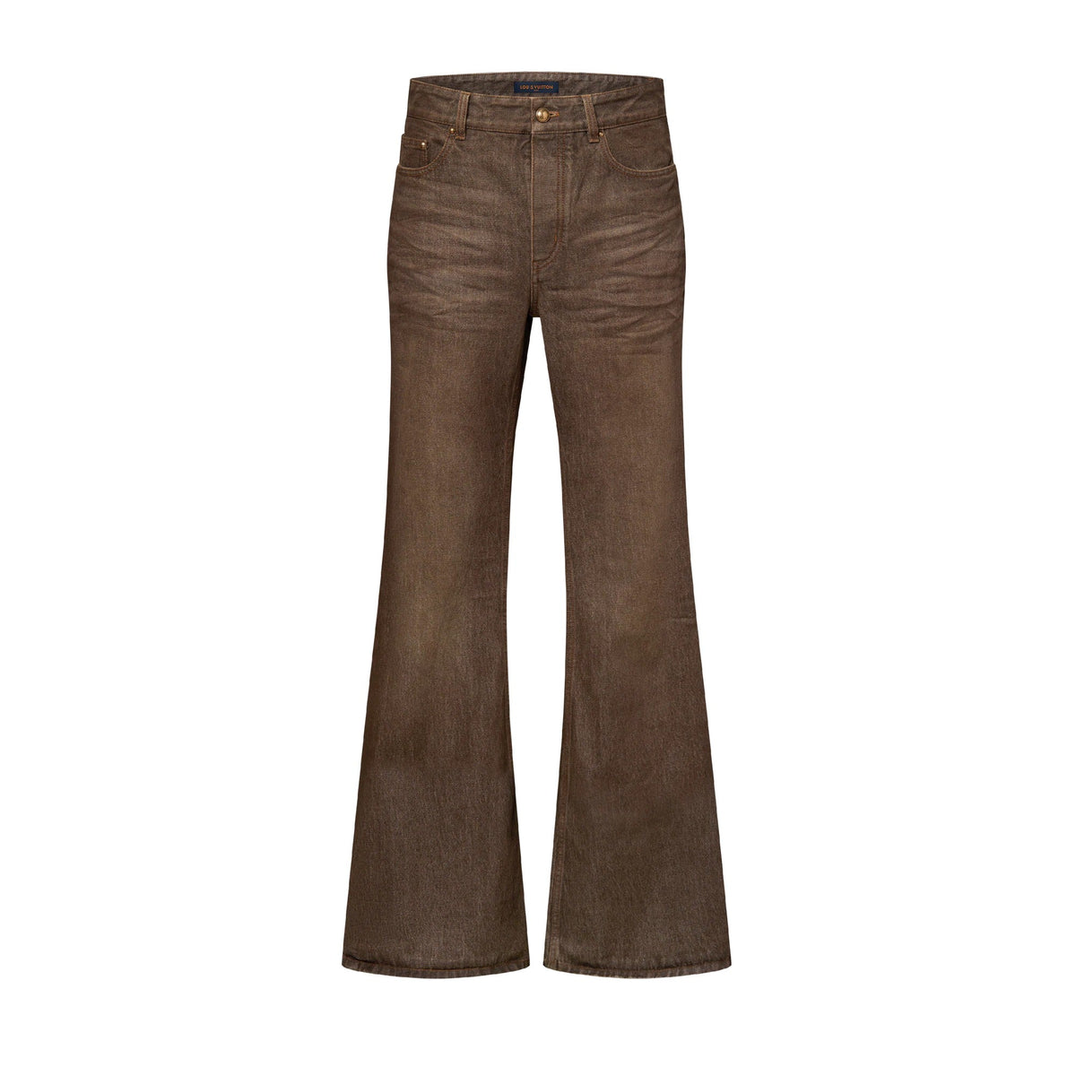 Coffee Indigo Denim Bootcut Pants