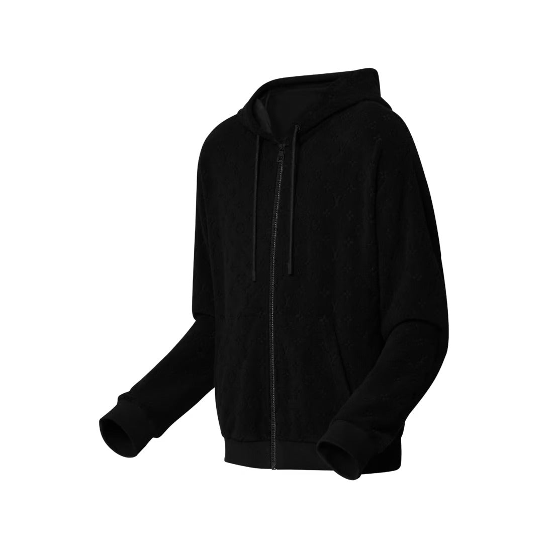 Monogram Terry Zip-Through Hoodie