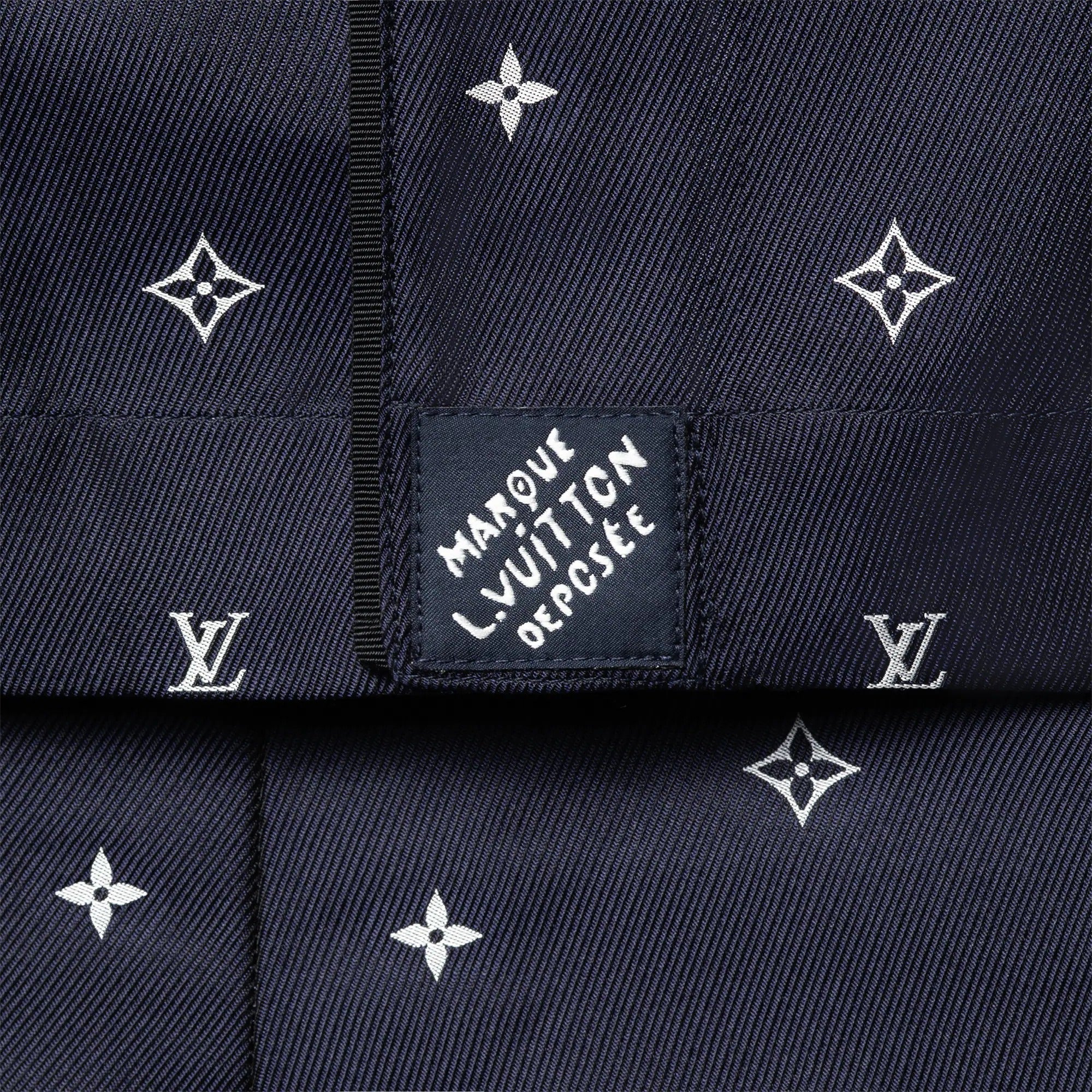Monogram Silk Pajama Shirt