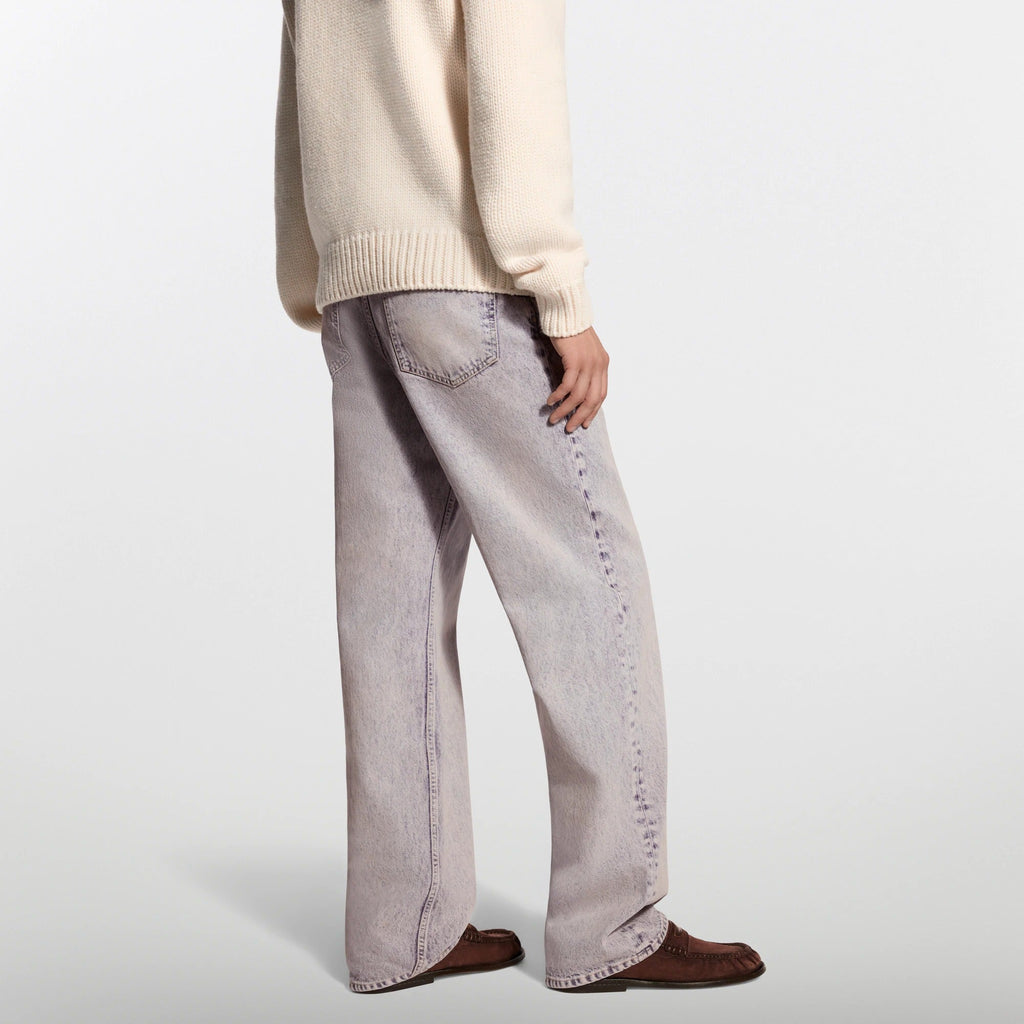 Faded Denim Skate Pants