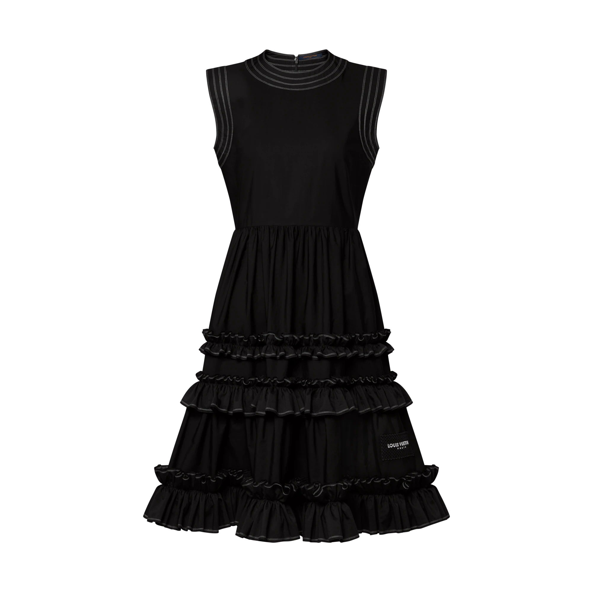 Ruffle Trim Dress