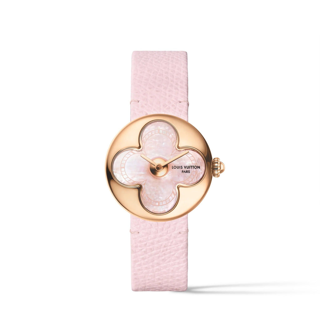 Color Blossom, Quartz, 26 MM, Rose Gold and White Mother-Of-Pearl with Pink Hues