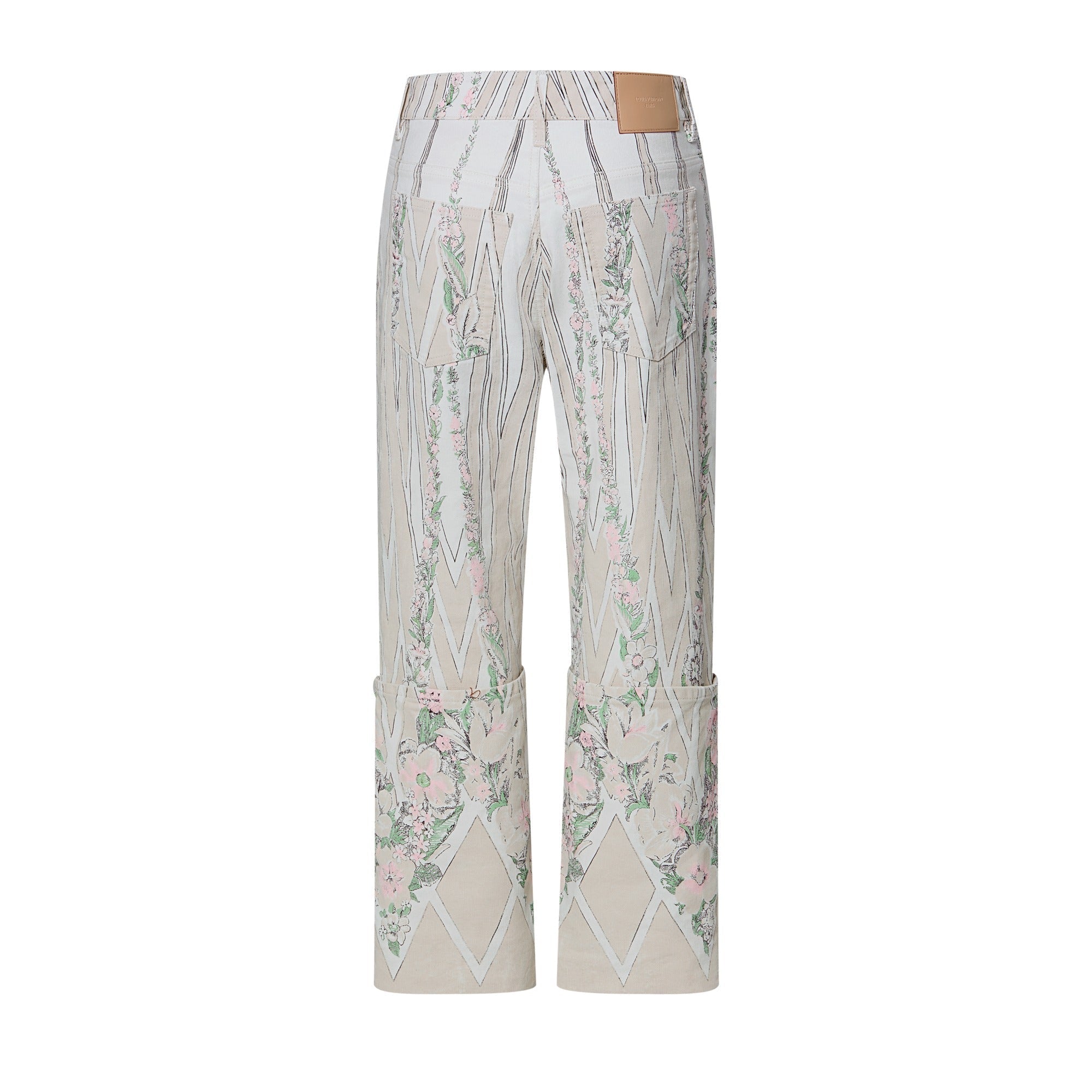 Floral Wallpaper Print Pants