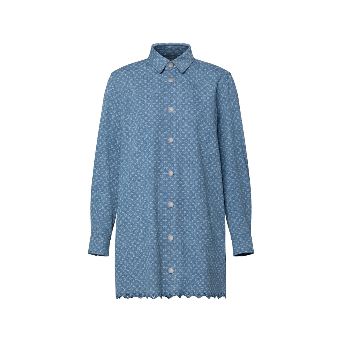 Monogram Denim Shirt Dress
