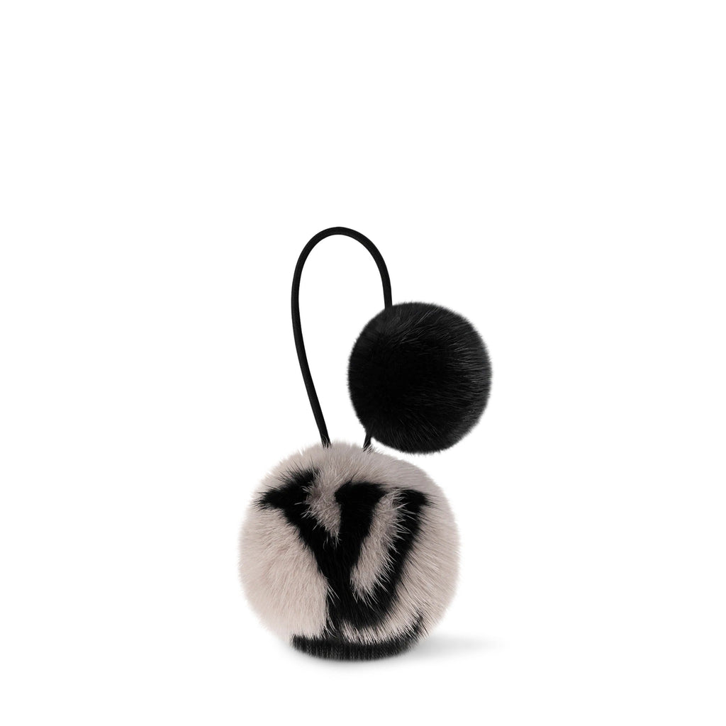 LV Cosy Mink Fur Elastic Scrunchy