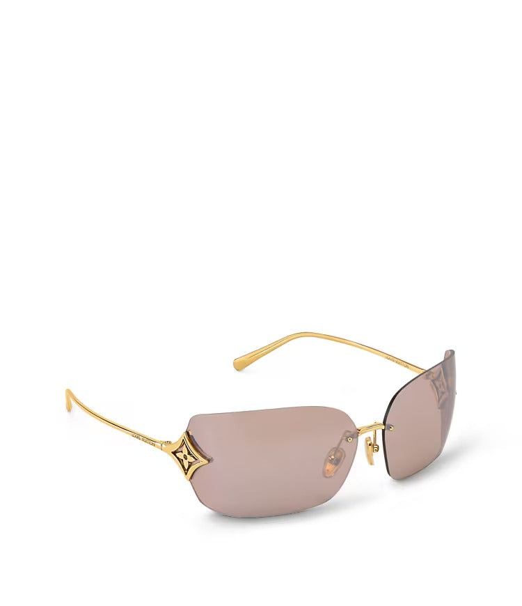 Curvy Flower Rectangle Sunglasses