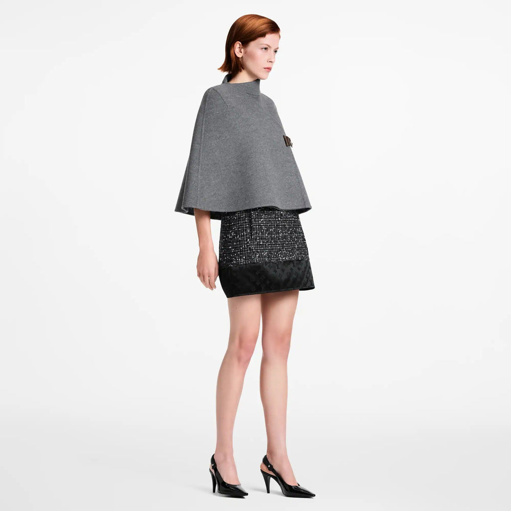 Asymmetrical Collar Cape