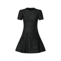 Lurex Tweed Box Pleat Dress