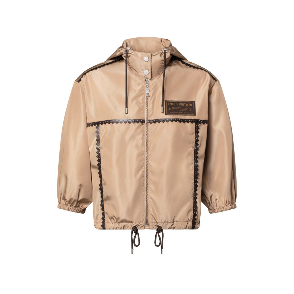 Lace Trim Hooded Parka