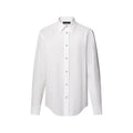 Monogram Jacquard Long-Sleeved Cotton Shirt