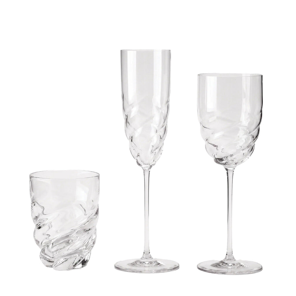 Twist Set of 2 Wine Glass H24cm