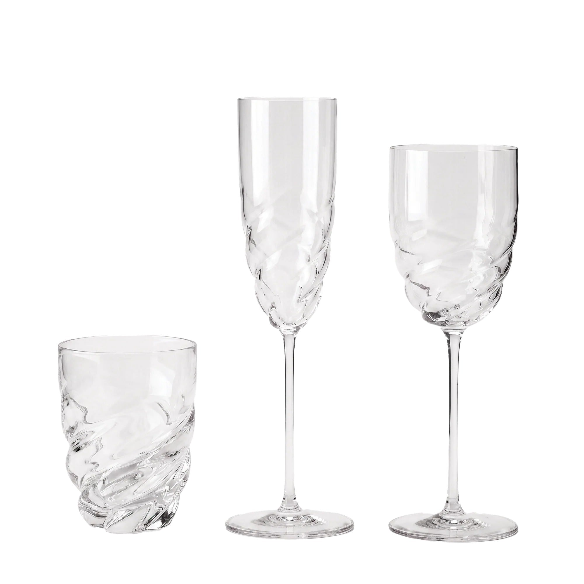 Twist Set of 2 Wine Glass H24cm