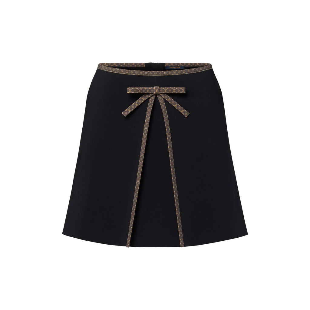 Monogram Bow Mini Skirt