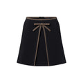 Monogram Bow Mini Skirt
