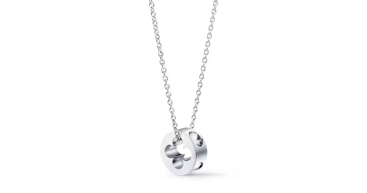 Empreinte Pendant, White Gold