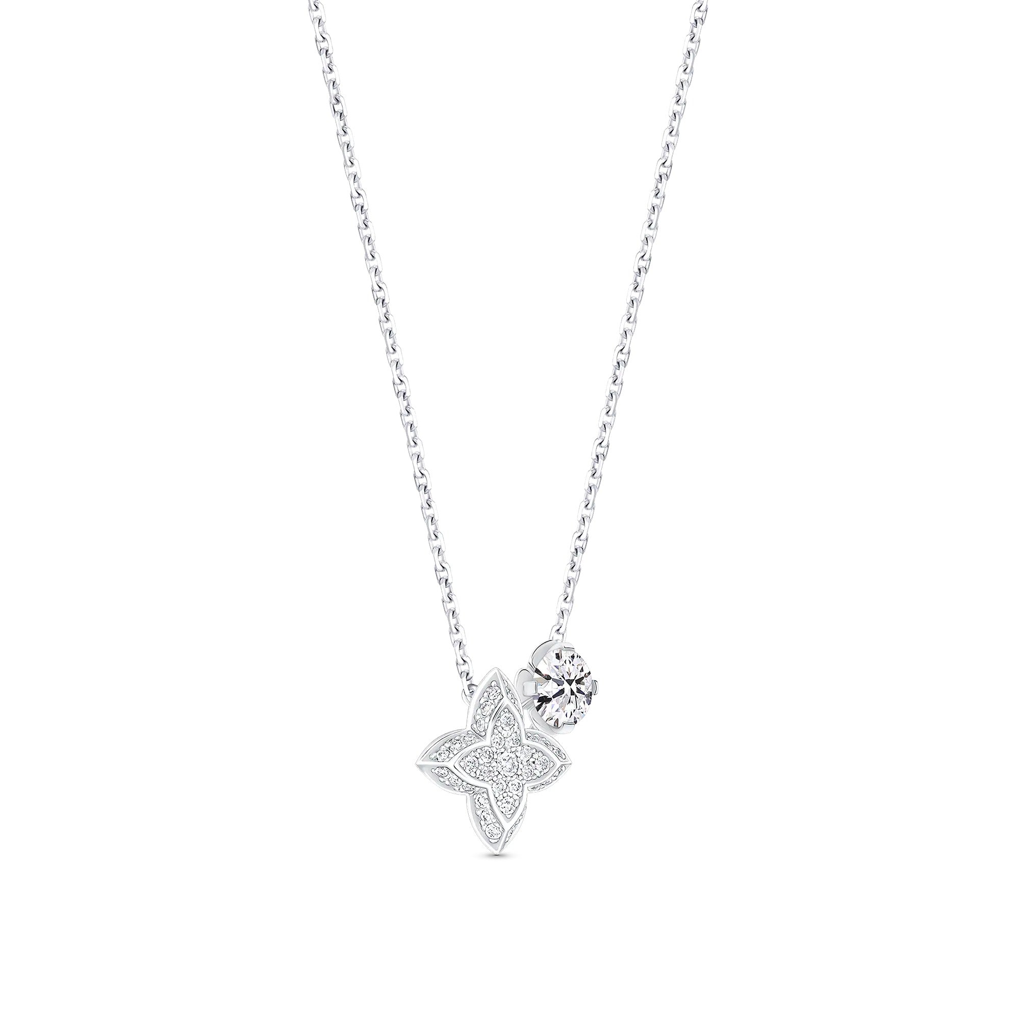 LV Diamonds Double Pendant, Round Brilliant cut