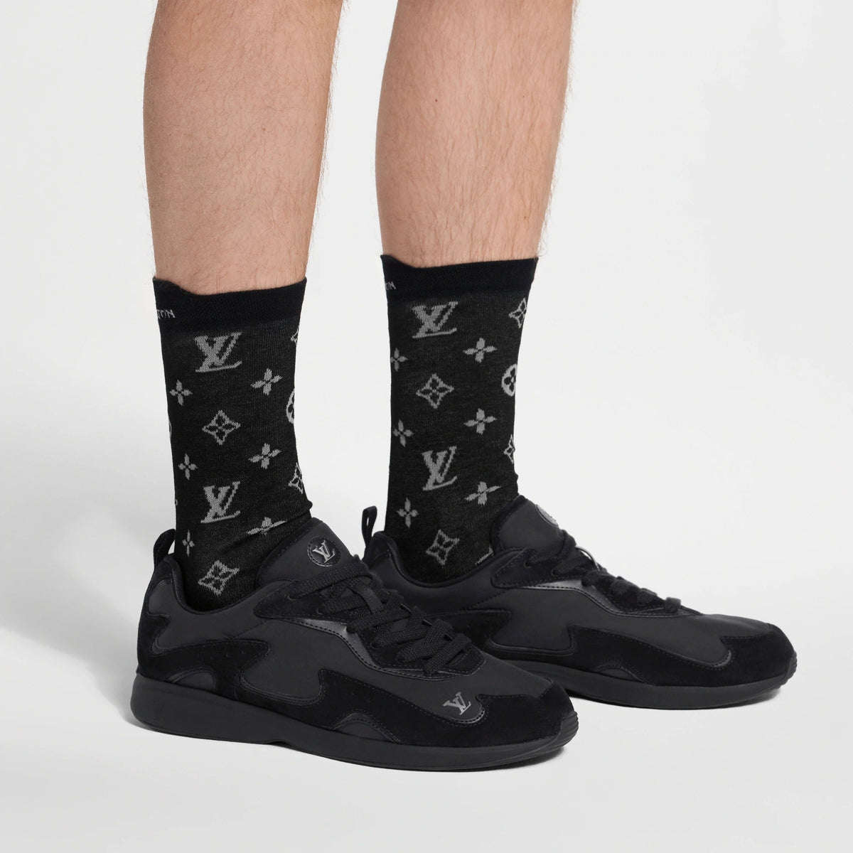 Monogram Reflective Socks