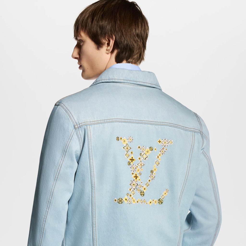 Embroidered Signature Denim Workwear Blouson