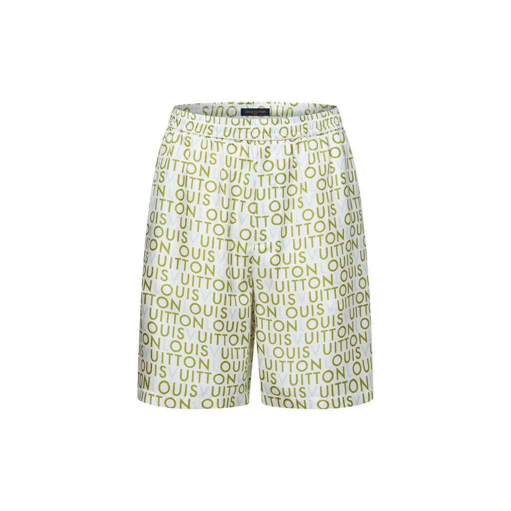 Printed Silk Shorts