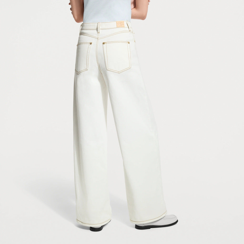 Contrast Stitch Utility Jeans