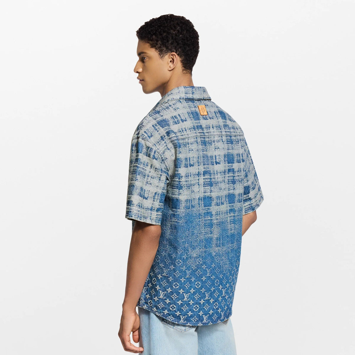 Denim Short-Sleeved Shirt