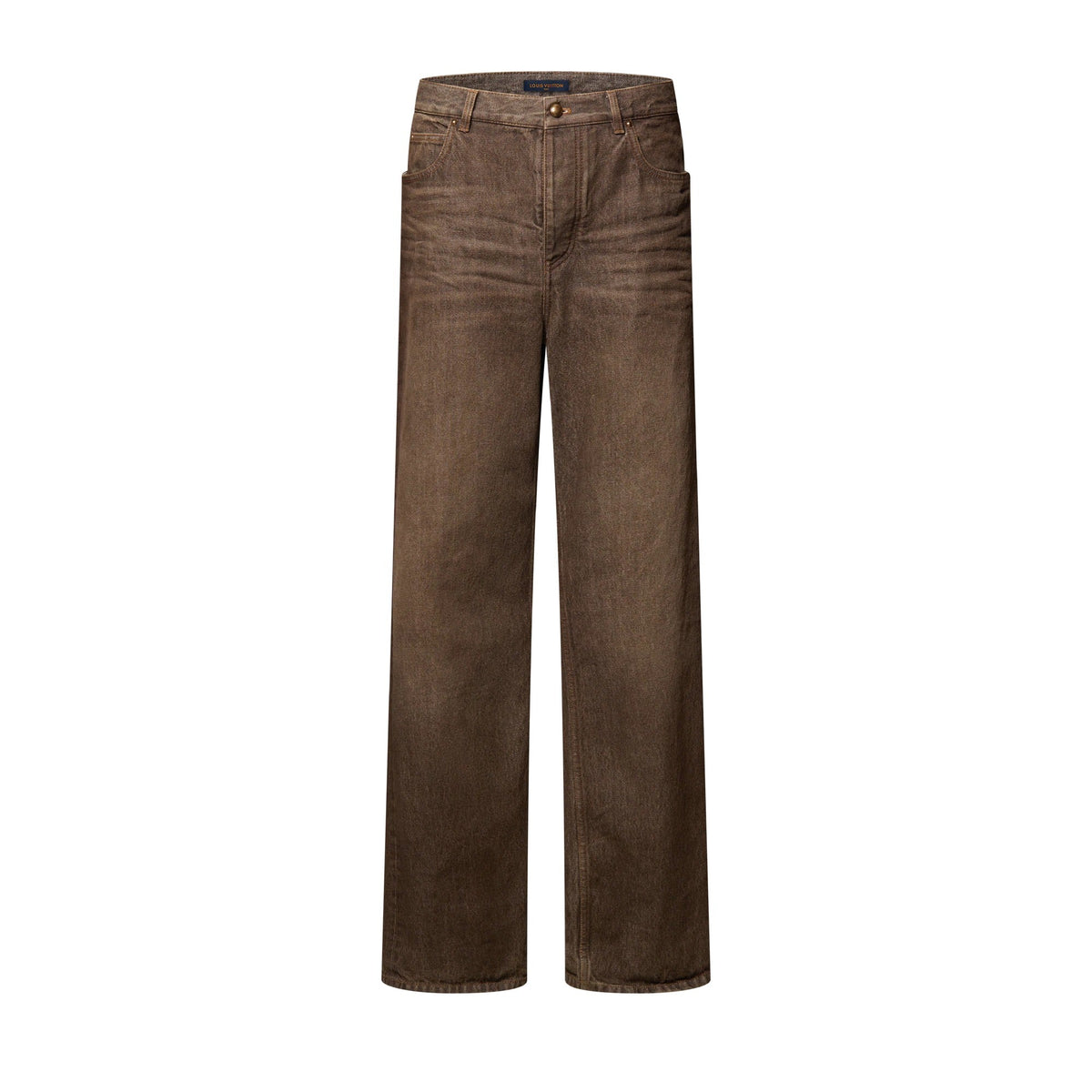 Coffee Indigo Denim Skate Pants