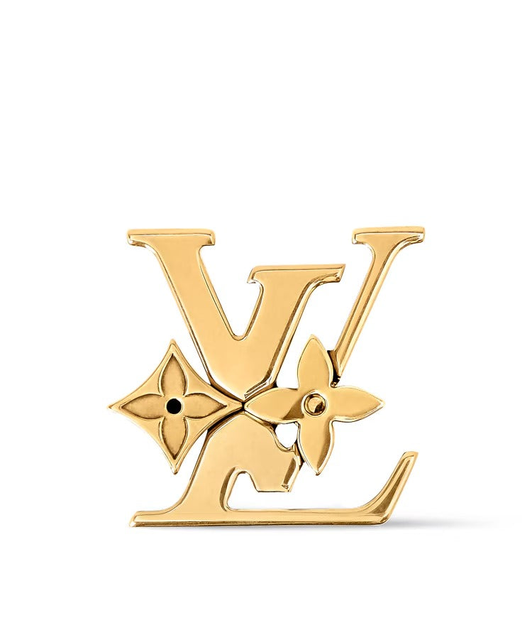Monogram Row Brooch