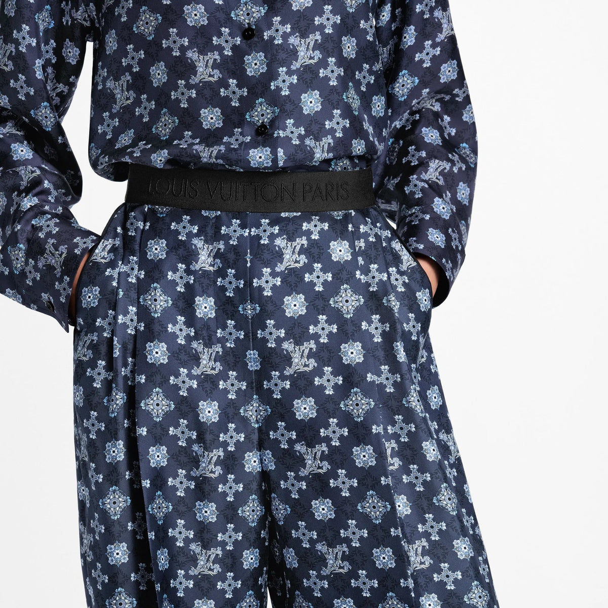 Nouveau Monogram Tailored Wide-Leg Pants