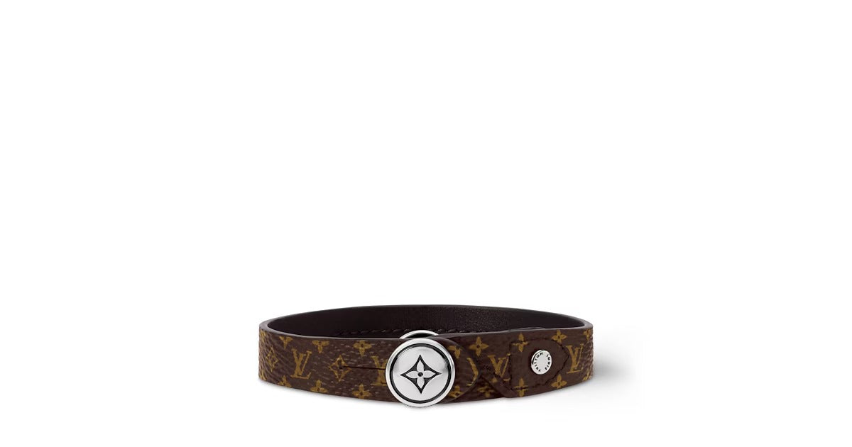LV Studs Leather Bracelet