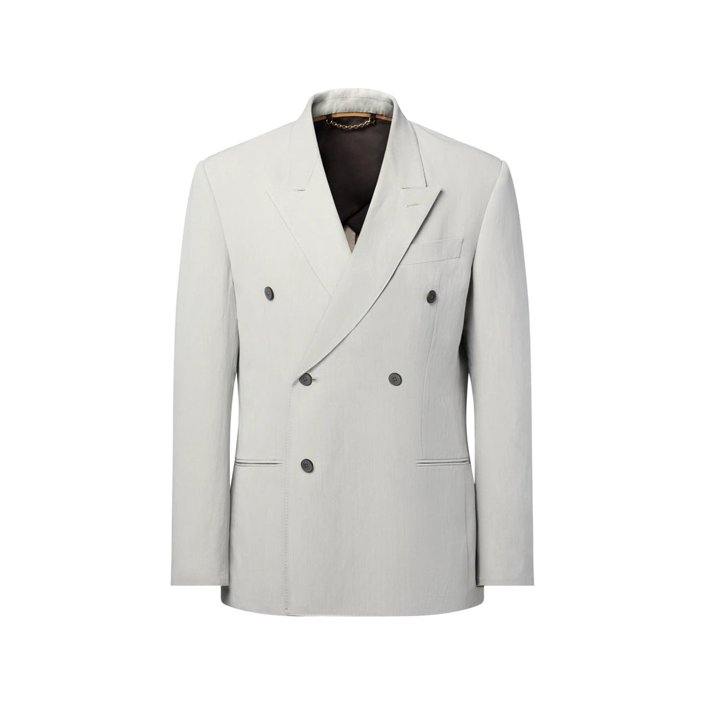 Relaxed Double-Breasted Jacket