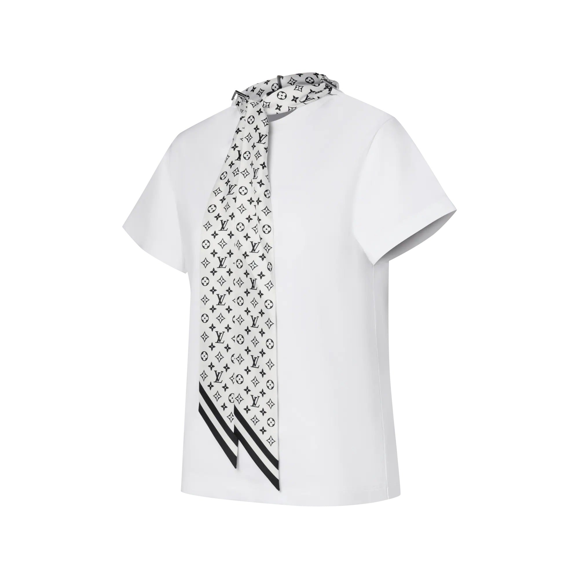 Signature Scarf Detail T-Shirt