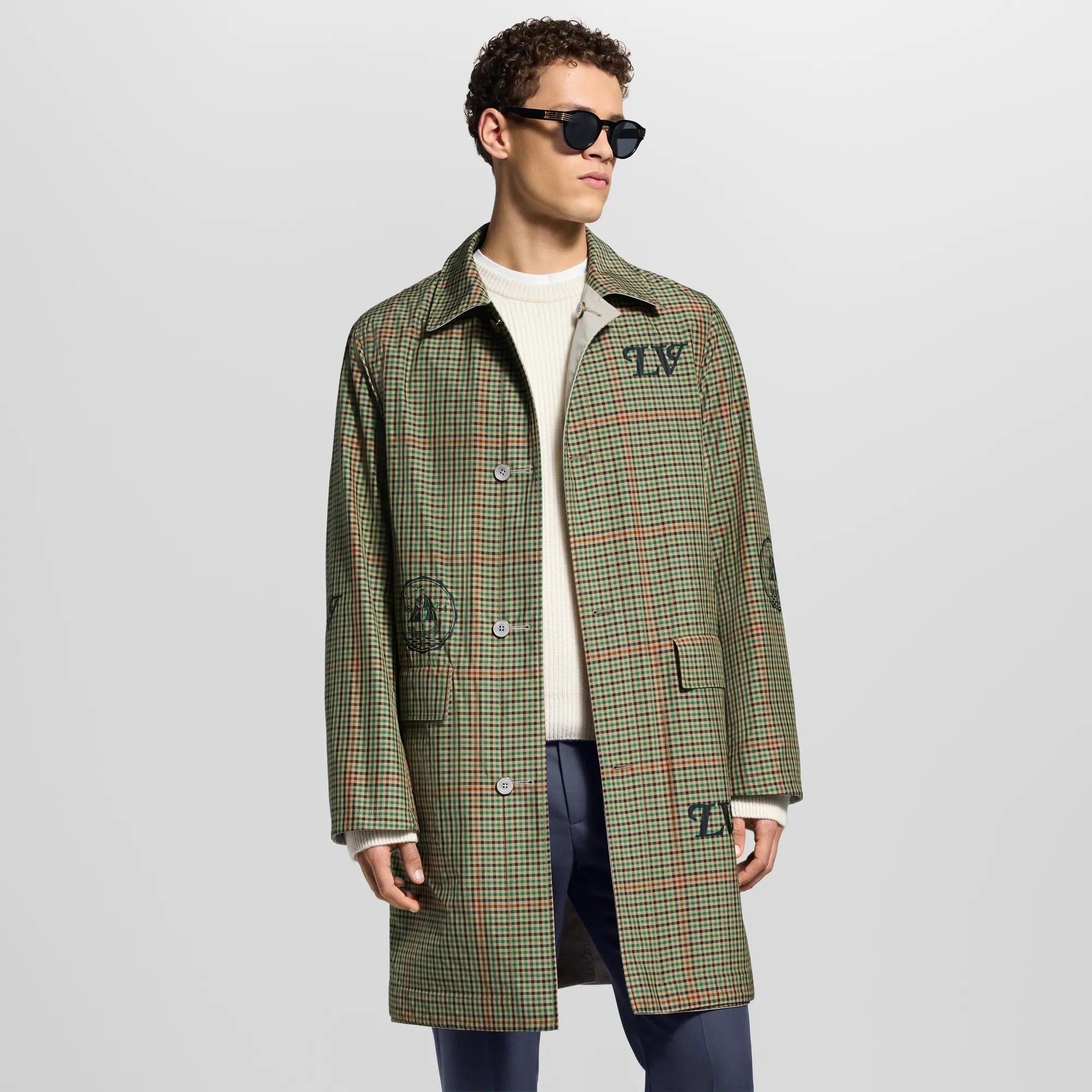 Graphic Reversible Raincoat