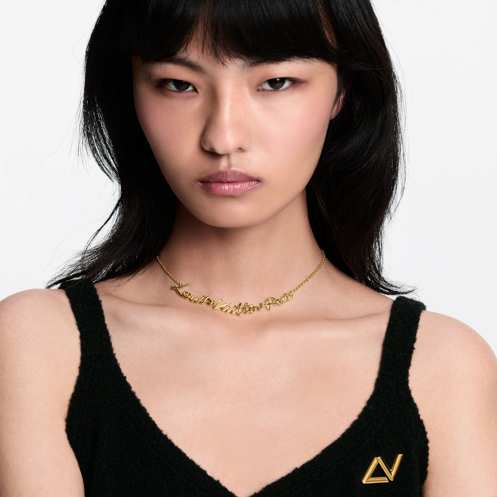 LV Script Necklace