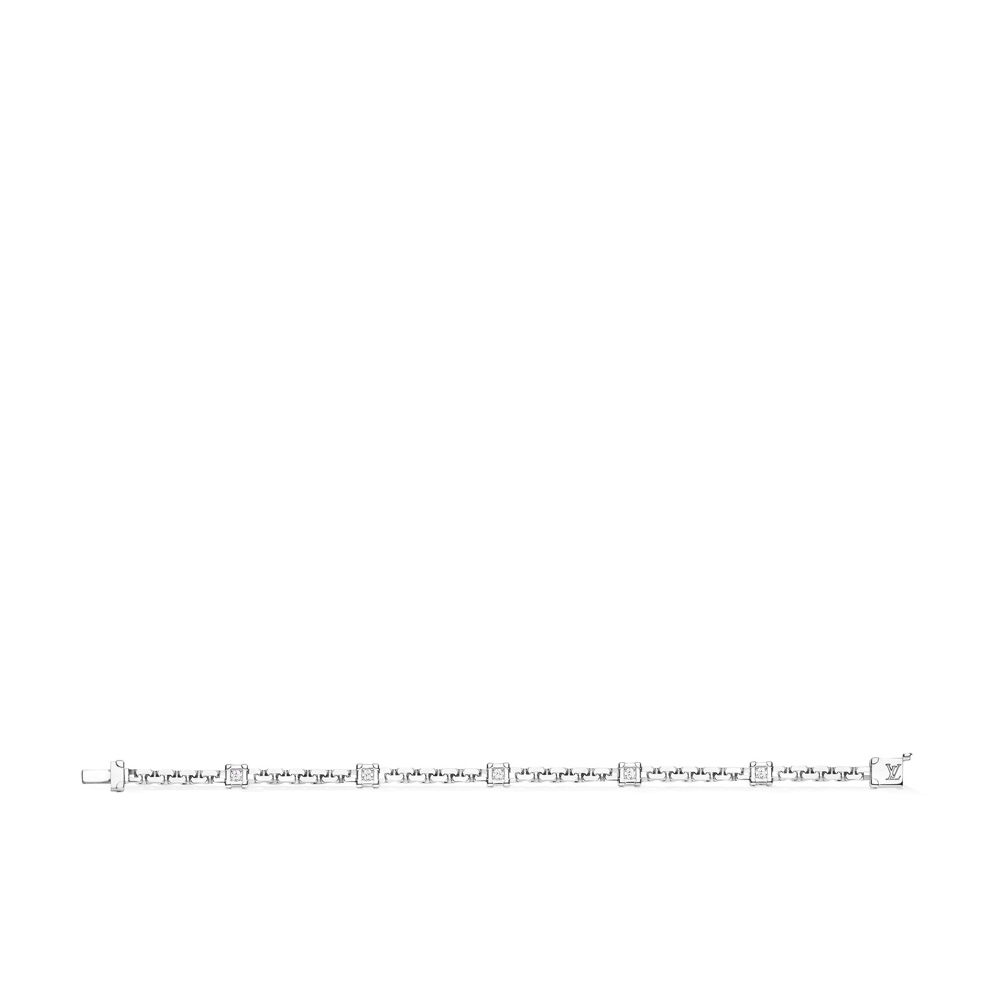 Les Gastons Vuitton Trunk Bracelet, White Gold and Diamonds